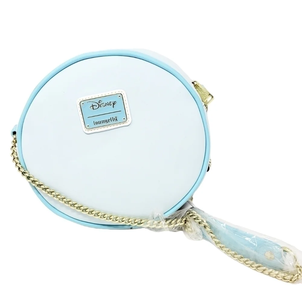 LOUNGEFLY Disney Snowman Mickey Minnie Snow Globe Crossbody NWT - Picture 3 of 7